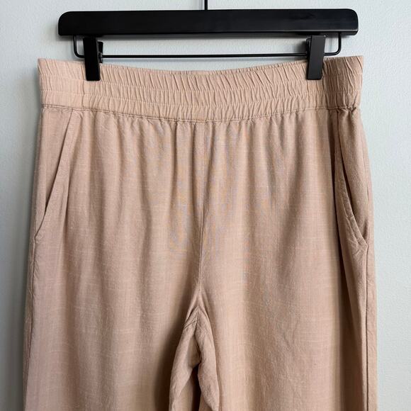 Marine Layer Allison Trouser Wide Leg Pants in Taupe Size Medium - Picture 4 of 10